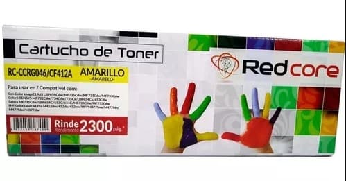 Toner HP CF412A Amarillo Alternativo RedCore (RC-CCRG046/CF412A)