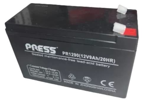 Bateria de Gel Recargable de 9A 12V PRESS (PR1290)