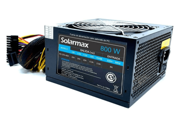 Fuente Solarmax 800w Negro (KC-CFA-800)