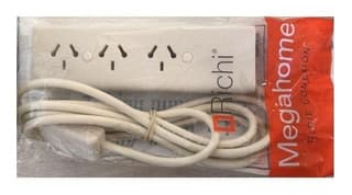 Zapatilla 220V Con Interruptor 3 Tomas 2.50 Mts RICHI (PM522)