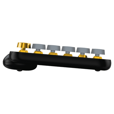Teclado Logitech POP Keys Mecanico Negro/Amarillo (920-010713)