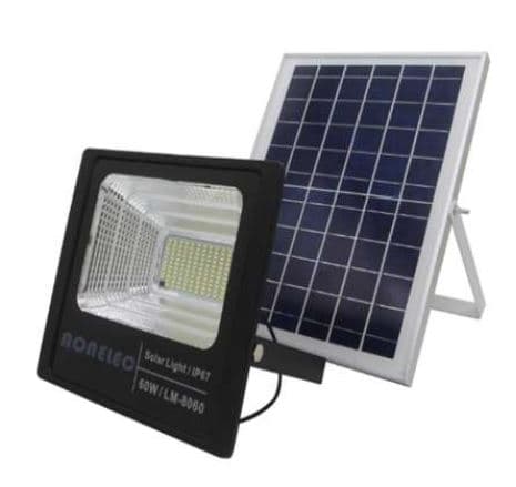 Reflector LED 40W + Bat + Panel Solar