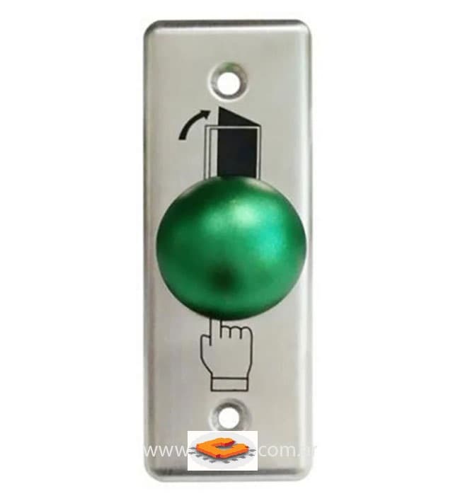Pulsador RTE Aluminio + Baton Verde Slim (A28M2-G) 3455