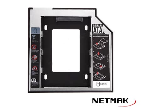 Caddy para Discos 2.5" Netmak 12.7Mm (NM-CAD2)