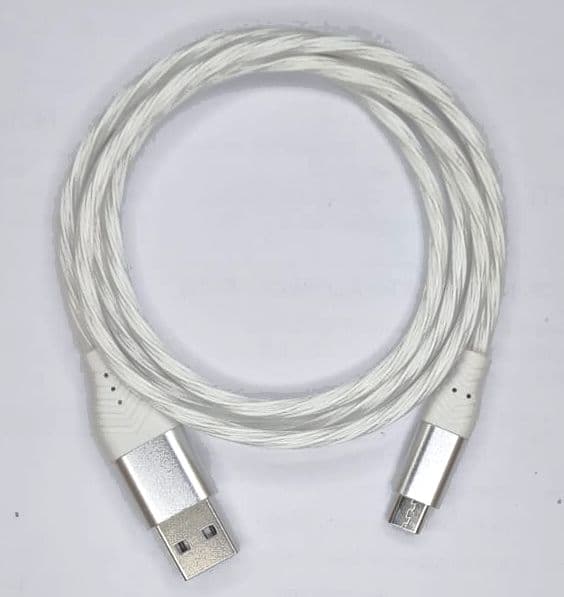 Cable USB a Lighting 1 Mt Luces LED 2A Jottax BLANCO (IN15-IP) 21001IC06011920F