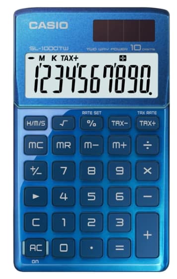 Calculadora Casio SL-1000TW-BU AZUL