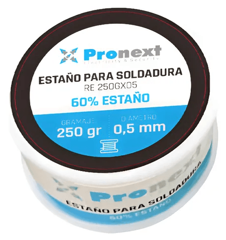 Rollo de Estaño de 250grs x 0.5mm Pronext (RE 250GX05)