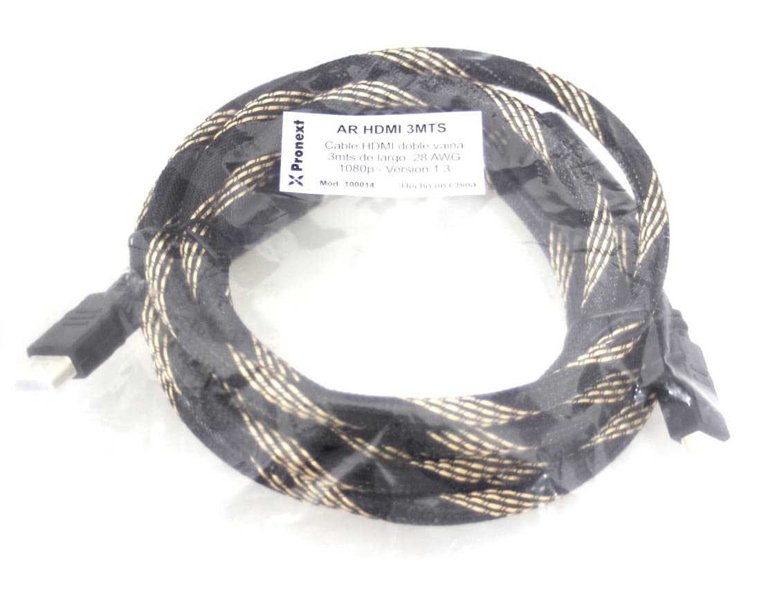 AR HDMI 3MTS - Cable Hdmi-hdmi de 3mts Versión 1.4