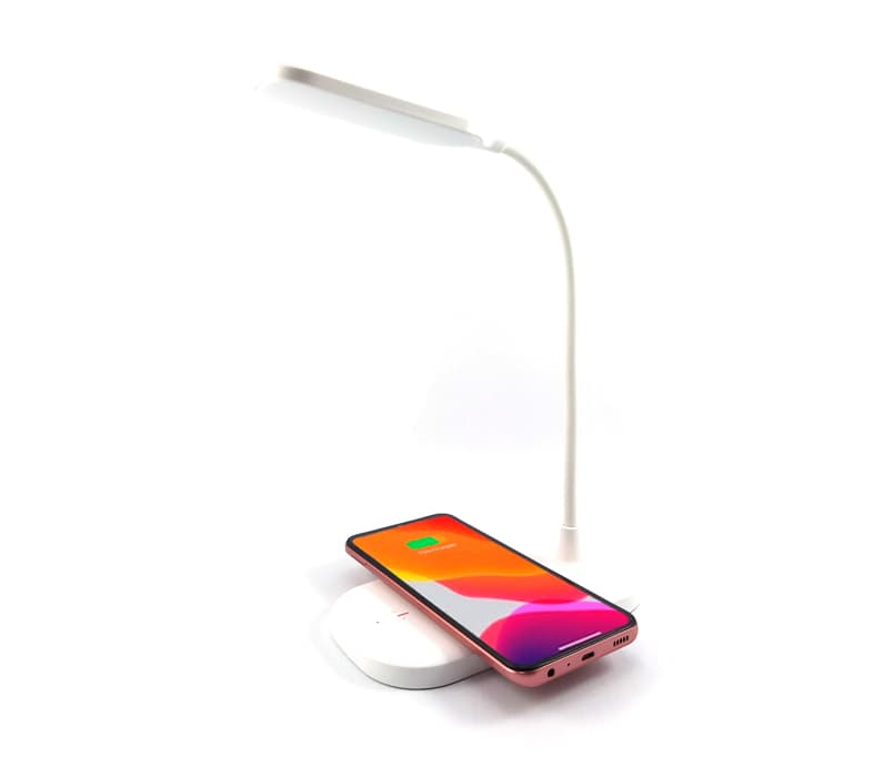 Velador Blanco con Cargador de 10W