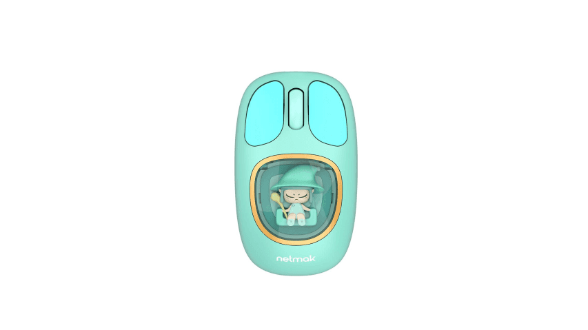 Mouse Kids Inalambrico Recargble Netmak (NM-MK01-B) Celeste