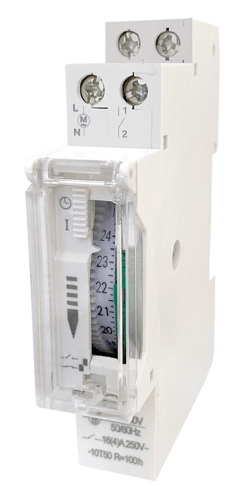 Timer Mecánico de Din Rail 24/48hs