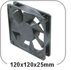 Turbina de 120x120x25mm sin Rodamiento