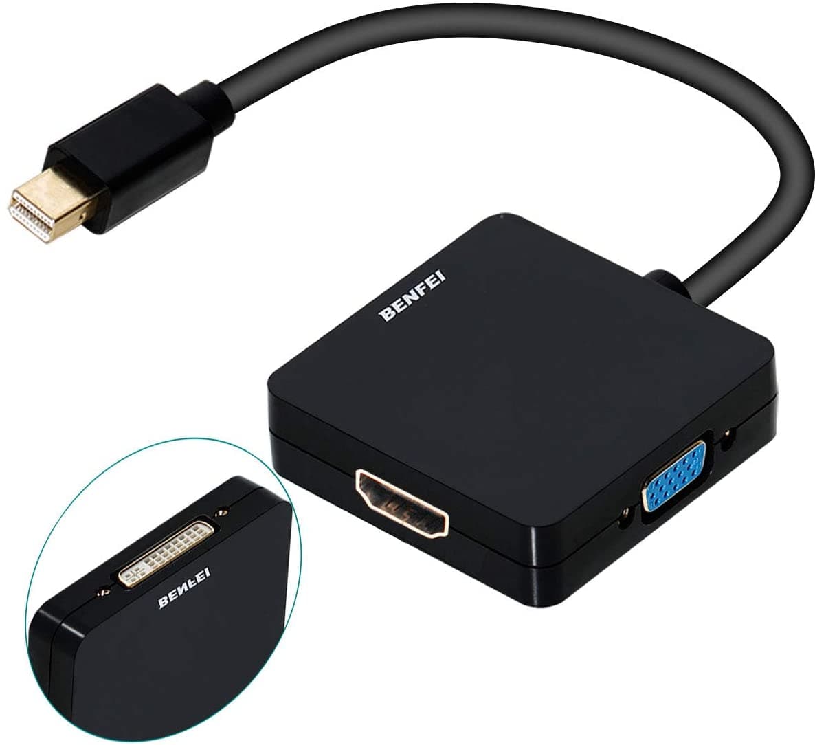 MINI DP a 3X - Mini DP a Hdmi/vga/dvi