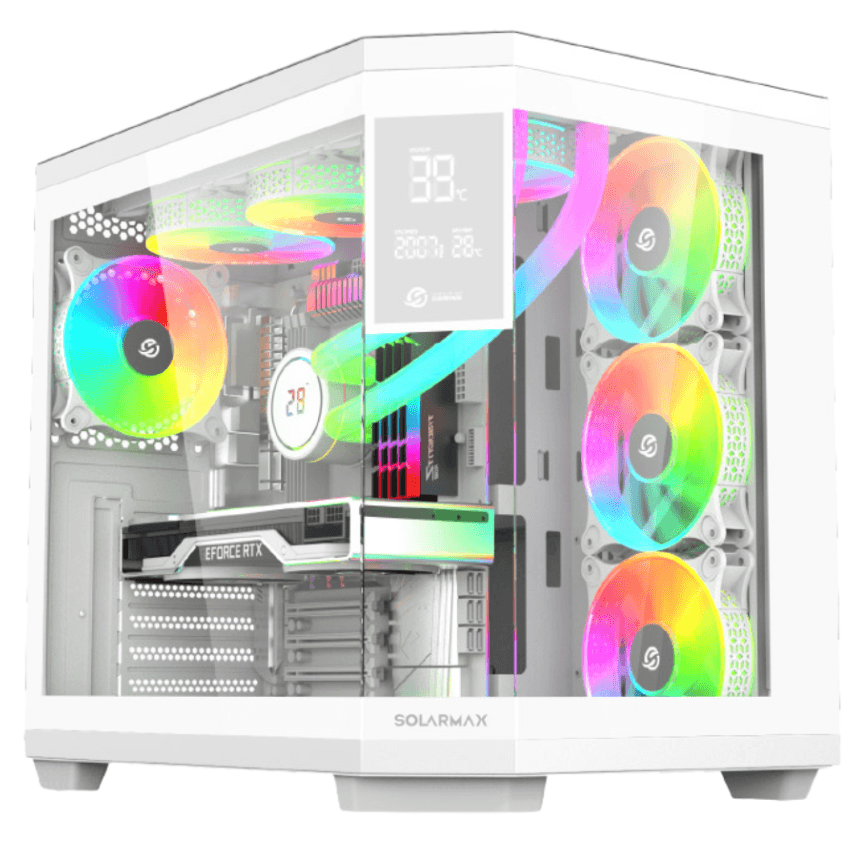Gabinete Solarmax Gaming Case Without PSU (CM-W950S) Blanco
