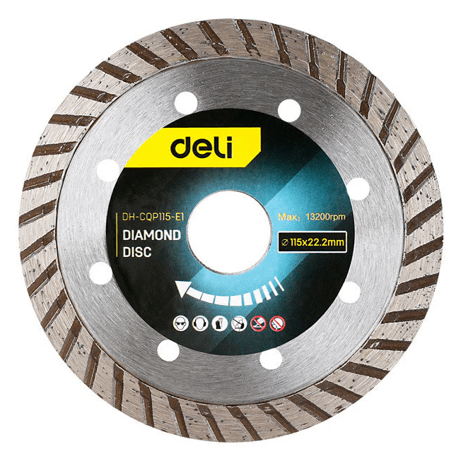 Disco Diamantado Turbo 115mm Deli (DH-CQP115-E1)
