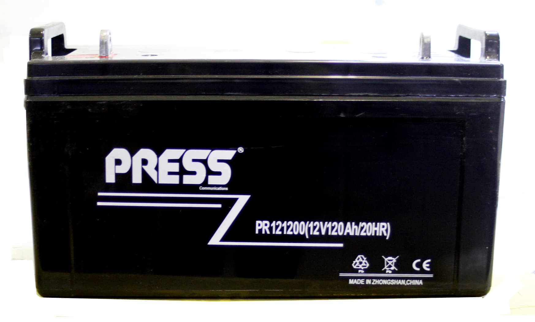 Bateria de Gel Recargable de 120Ah de Capacidad y 12V. Marca Press