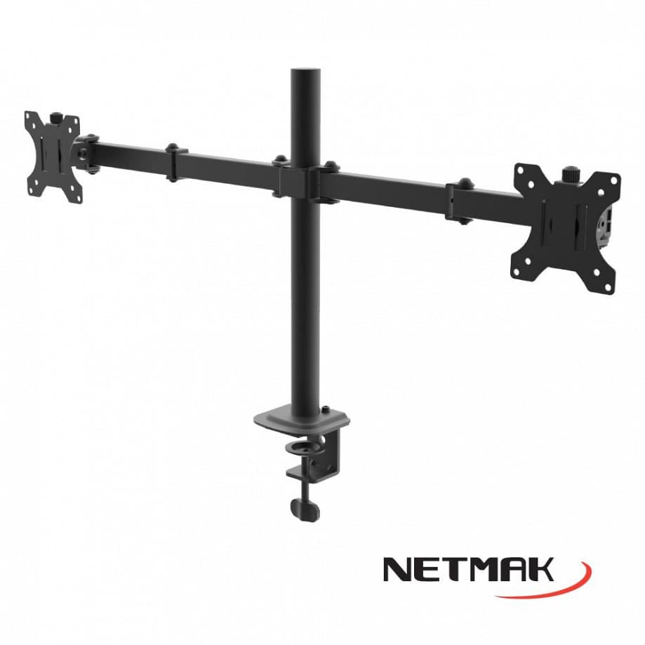 Soporte Doble P/Monitor 10"-32" Netmak (NM-ST18)
