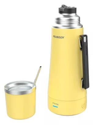 Termo Electrico Peabody 1LT 700W inc Mate/Bombilla (PE-ET1002A) Amarillo