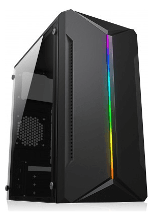 Gabinete Gamer JALATEC RGB Lateral Acrilico JT-K80 F/520W JT-520 T+M+P Gamer
