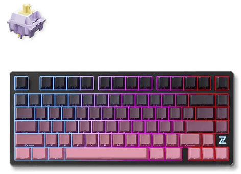 Teclado Mecanico Z75S Black-Pink (MCZ75S9) A01765