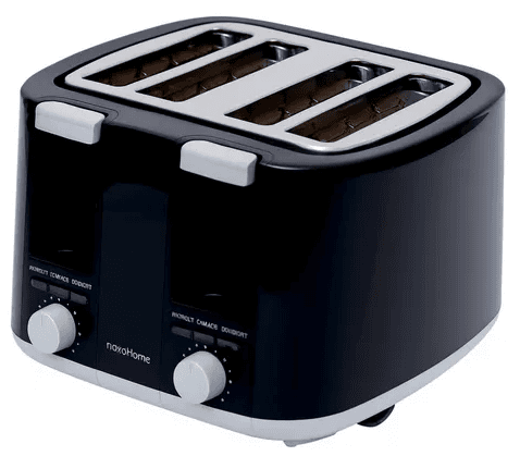 NOVOHOME Tostadora 4 Bahias Negra (NH-TO040)