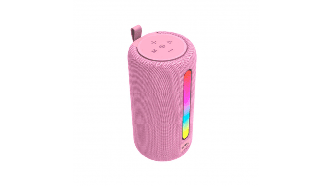 Parlante Bluetooth Muv Rosa 5w con Luz Netmak (NM-MUV-P)