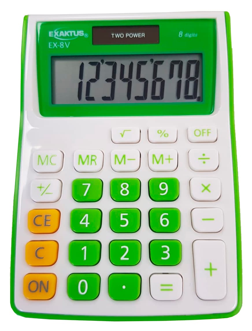Calculadora Exaktus EX-8V Verde