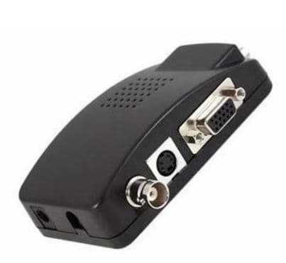 VGA IN - VGA OUT, BNC OUT; S-video OUT