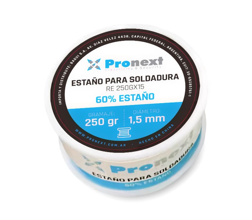 Rollo de Estaño de 250gramos X 1.5mm