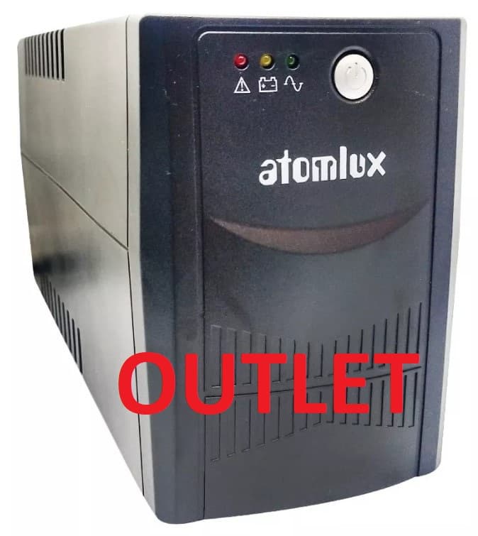 UPS + Estabilizador Atomlux 500Va Con Soft (UPS500TOWER-C/SOFT) - OUTLET SIN CAJA