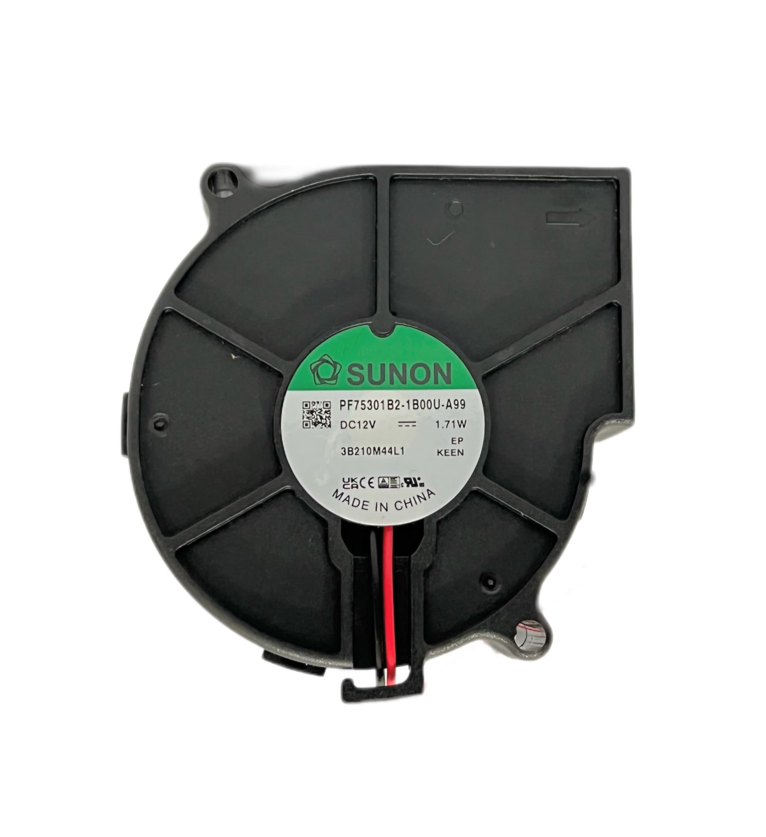 Turbina de 75x75x30 Sunon Doble Rodamiento 12V
