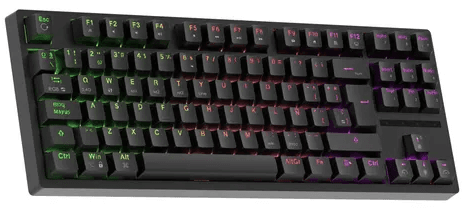 Teclado Gamer Mecanico TKL Tri-Modo Solarmax (GMKB88RB) Negro 23517Q